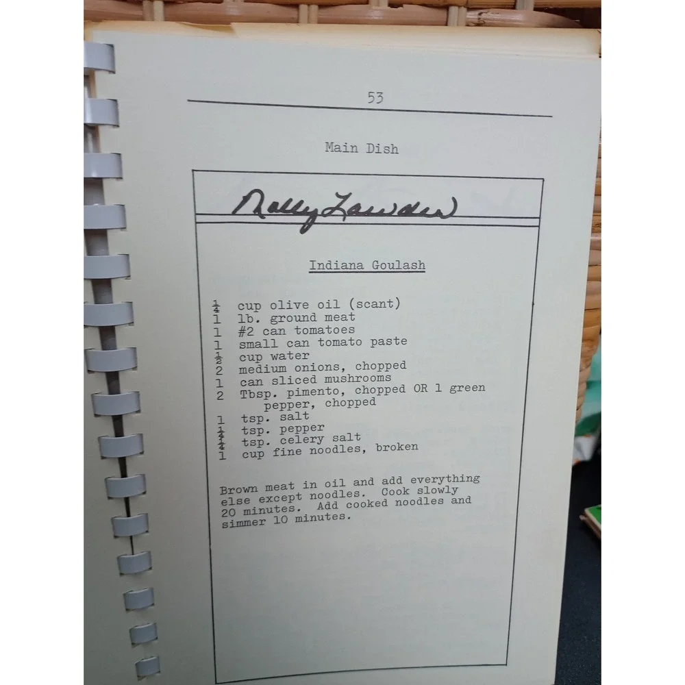 Vintage 1974‎ Taste 'N Tell Cookbook Winston- Salem, NC Spiral Recipe Book